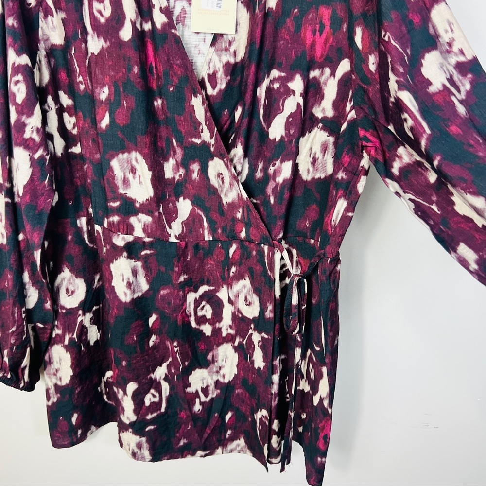 NWT Simple Wish Plum Wrap Tunic mini Dress women size EU 46 Xl/ XXL - Picture 10 of 13